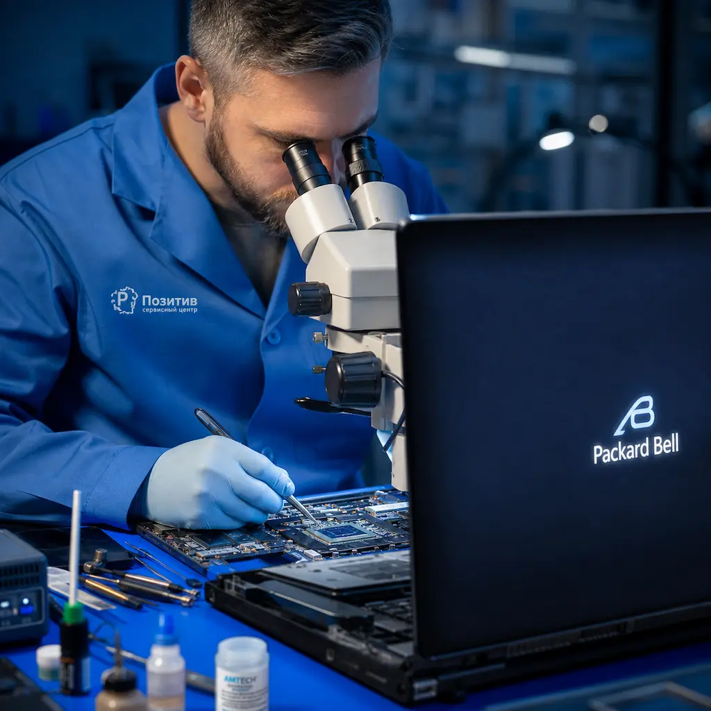 Замена видеокарты ноутбука Packard Bell в Белгороде