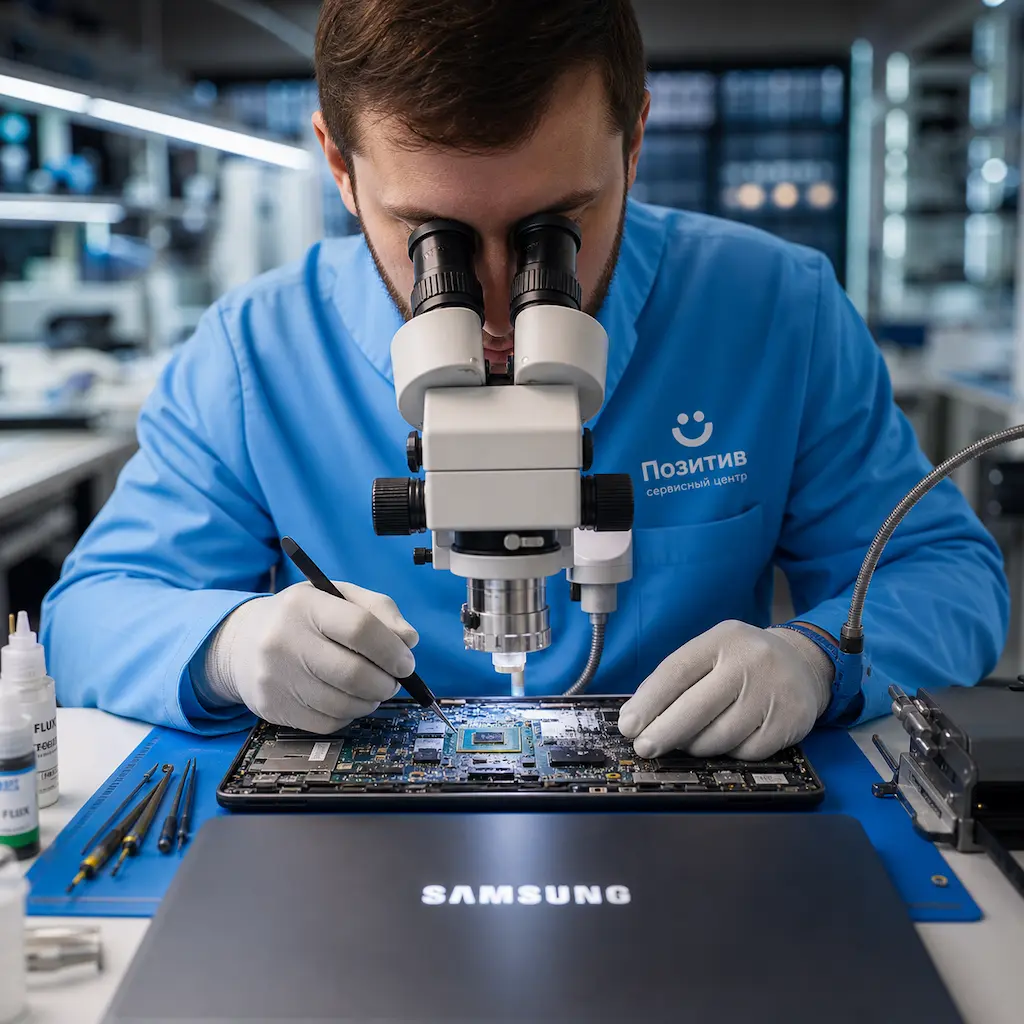 Замена видеокарты ноутбука Samsung в Белгороде