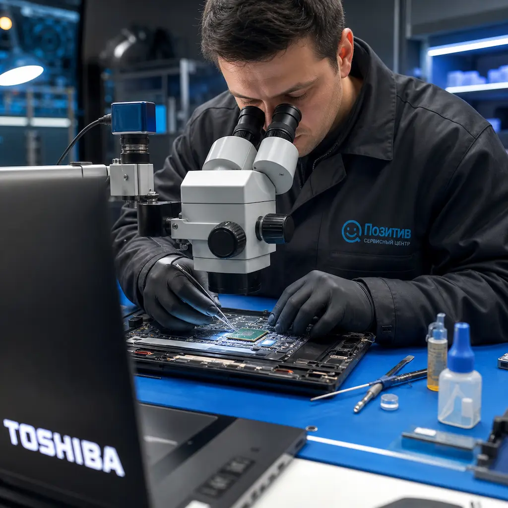 Замена видеокарты ноутбука Toshiba в Белгороде