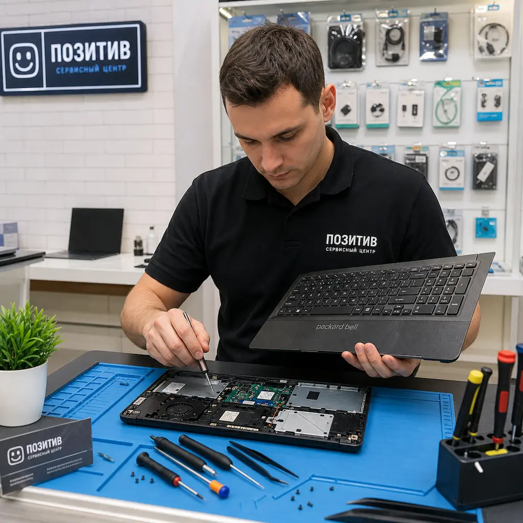 заменить клавиатуру на ноутбуке Packard Bell в Белгороде